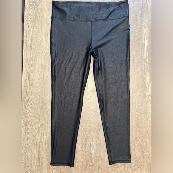 Like New Pink Lily Black Faux Leather Leggings - Size 3xl Sku:119